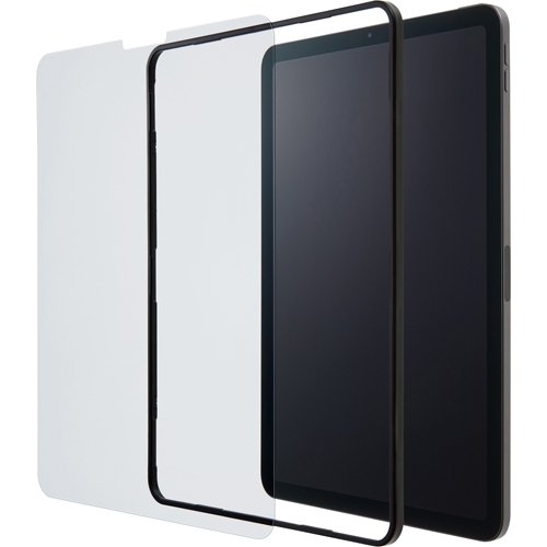 他サイト： エレコム iPad Pro 11インチ ガイドフレーム付き ガラスフィルム TBWA21PMFLGGJ(1枚)[液晶保護フィルムの商品画像