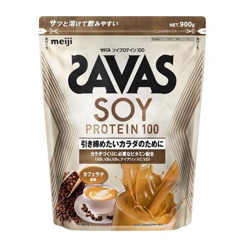 他サイト： ザバス ソイプロテイン100 カフェラテ風味(900g)[プロテイン その他]の商品画像