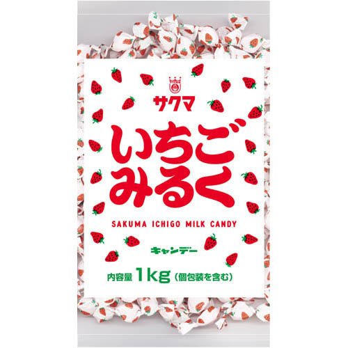 他サイト： サクマ いちごみるく(1kg)[飴(あめ)]の商品画像