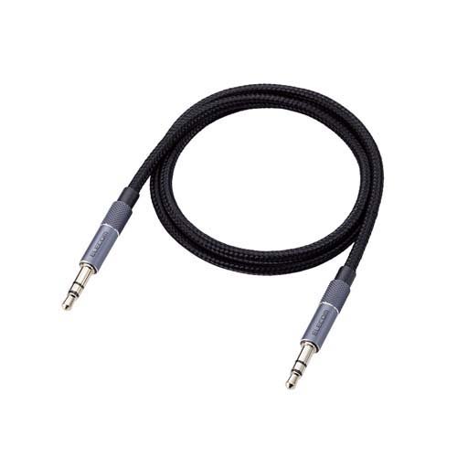 他サイト： エレコム ステレオミニプラグ AUX オーディオケーブル φ3.5mm 50cm 高耐久 ブラック(1個)[情報家電 その他]の商品画像