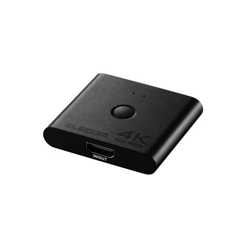 他サイト： エレコム HDMI 切替器 分配器 2入力1出力/1入力2出力 双方向切替4K 60Hz HDMI2.0b 黒(1個)[情報家電の商品画像