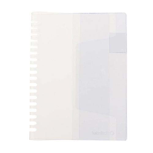 他サイト： ロルバーン ポケット付メモ用カバー クリア L 500677(1個)[ノート・ファイル]の商品画像