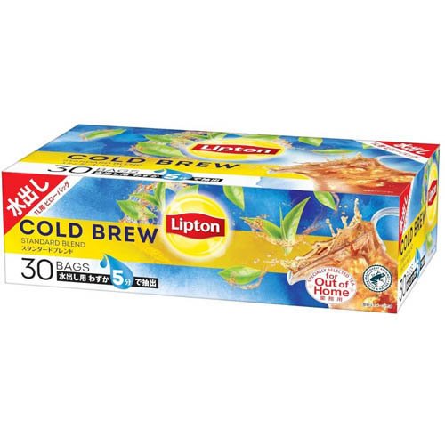 他サイト： リプトン コールドブリュー スタンダードブレンド 水出し紅茶 ティーバッグ(13g×30袋入)[紅茶のティーバッグ・茶葉(ストレの商品画像