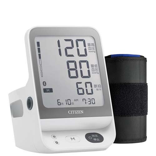 他サイト： シチズン 上腕式血圧計 CHUH904C スマホ連携でグラフ管理 ACアダプター付属 大画面(1台)[血圧計]の商品画像