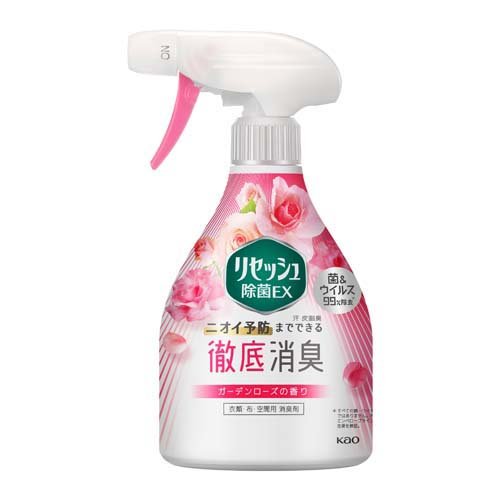 他サイト： リセッシュ 消臭スプレー 除菌EX ガーデンローズの香り 本体(370ml)[消臭・除菌スプレー]の商品画像