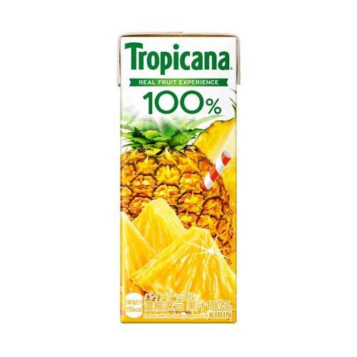 他サイト： トロピカーナ 100% パインアップル 紙パック(250ml*24本入)[フルーツジュース]の商品画像