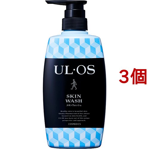 他サイト： ウルオス(UL・OS/ウル・オス) 薬用スキンウォッシュ(500ml*3個セット)[薬用ボディソープ]の商品画像