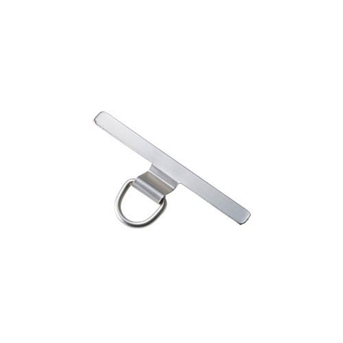 他サイト： エレコム スマホ ストラップホルダー シート ステンレス製 1口タイプ シルバー(1個)[ストラップ]の商品画像