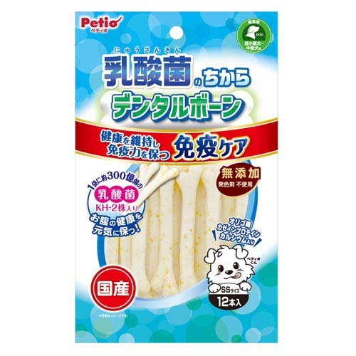 他サイト： 乳酸菌のちから デンタルボーン SSサイズ 犬用(12本入)[犬のおやつ・サプリメント]の商品画像