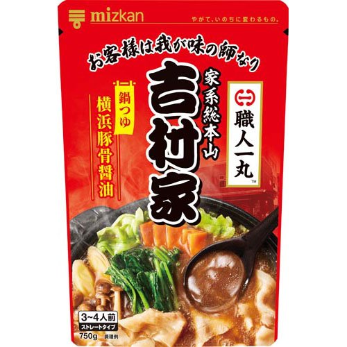 他サイト： ミツカン 職人一丸 家系総本山 吉村家 監修 横浜豚骨醤油 鍋つゆ(750g)[つゆ]の商品画像