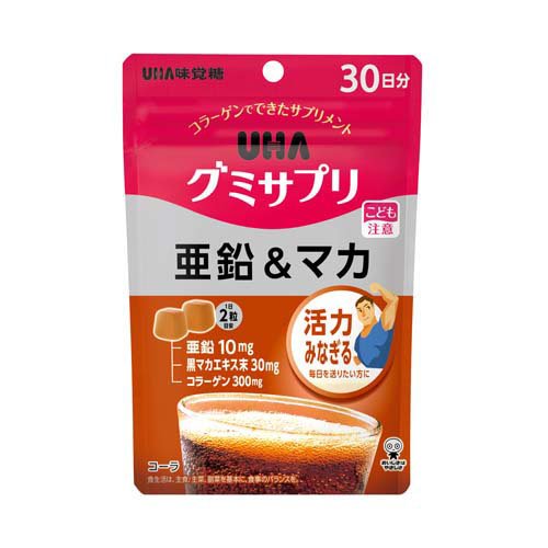 他サイト： UHAグミサプリ 亜鉛&マカ 30日分(60粒)[亜鉛]の商品画像