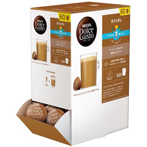 他サイト： ネスカフェ ドルチェグスト専用カプセル カフェオレ(60杯分)[レギュラーコーヒー]の商品画像