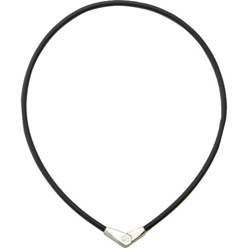 他サイト： コラントッテ ネックレス ALT ブラック*シルバー Lサイズ(1個)[磁気 ゲルマニウム チタン]の商品画像