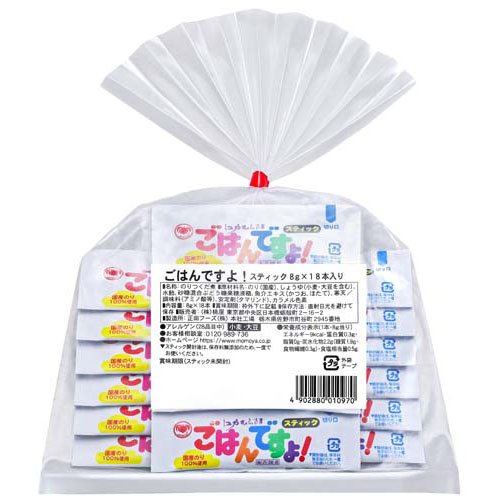 他サイト： 桃屋 ごはんですよ!スティック(8g×18本入)[海苔・佃煮]の商品画像