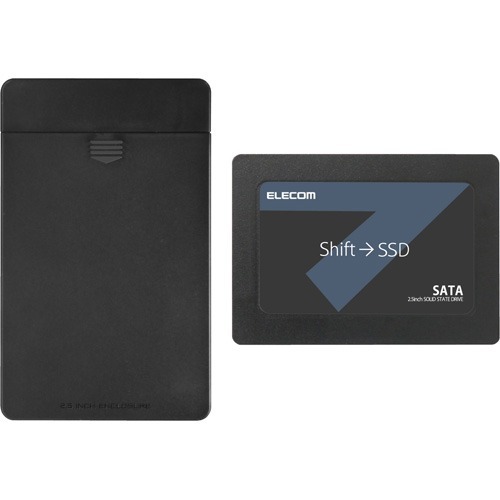 他サイト： エレコム 内蔵2.5インチ SSD 240GB USB3.1 Gen1ケーブル付属 ESD-IB0240G(1個)[情報家電 その商品画像