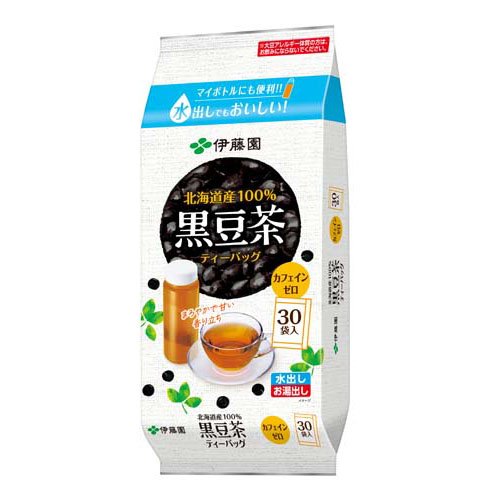 他サイト： 伊藤園 黒豆茶 ティーバッグ 北海道産100%(3.8g×30袋入)[黒豆茶]の商品画像