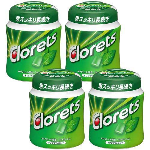 他サイト： クロレッツXP オリジナルミントボトル 粒(140g×4セット)[ガム]の商品画像
