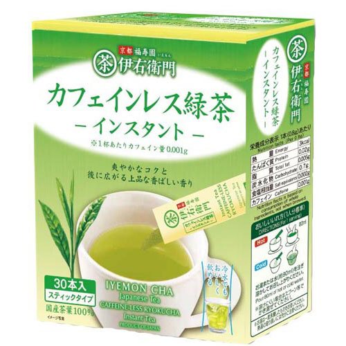 他サイト： 伊右衛門 カフェインレスインスタント緑茶(30本入)[お茶 その他]の商品画像