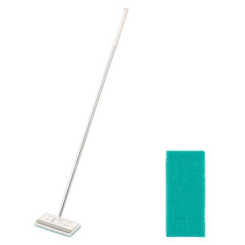 他サイト： 激落ちくん 玄関タイルブラシ ジョイントタイプ スキージー スペア1個付(本体1個+スペア1個)[住居用掃除用品 その他]の商品画像