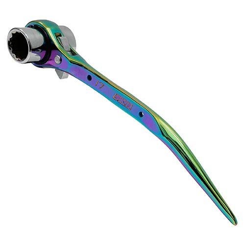 他サイト： SK11 両口ラチェットレンチスリム SPD-R1721CP 曲がりシノ付き(1個)[工具]の商品画像