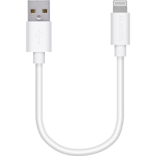 他サイト： エレコム iPhoneケーブル ライトニングケーブル 10cm iPad データ通信 Lightning WH(1本)[情報家電の商品画像