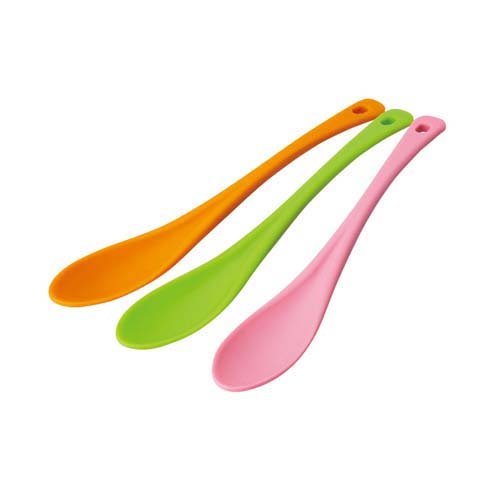 他サイト： スリムなシリコーンスプーン 3色組(1セット)[食器・カトラリー その他]の商品画像