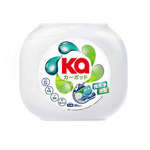 他サイト： カーポッド(Ka) 4in1ボール型洗濯洗剤 シトラスティー&ホワイトムスク 本体(36個入)[洗濯洗剤 その他]の商品画像