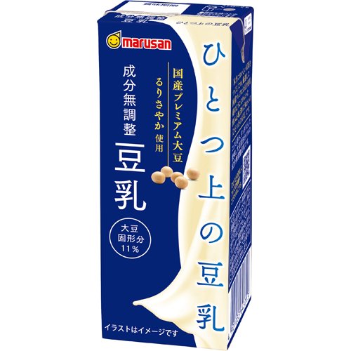 他サイト： マルサン ソイプレミアム ひとつ上の豆乳 成分無調整(200ml*24本セット)[豆乳]の商品画像