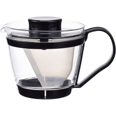 他サイト： イワキ(iwaki) レンジのポット・茶器 ブラック KT863-BK(1個入)[キッチン用品 その他]の商品画像
