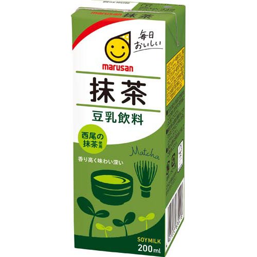 他サイト： マルサン 豆乳飲料 抹茶(200ml×24本セット)[豆乳]の商品画像