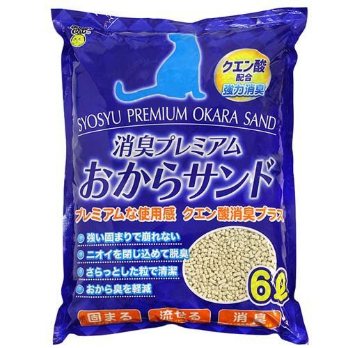他サイト： 消臭プレミアム おからサンド(6L)[猫砂・猫トイレ用品]の商品画像