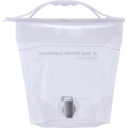 他サイト： 岩谷マテリアル ウォッシャブル ウォーターバッグ 5L 透明 WWB-5CL(1個)[給水用品]の商品画像