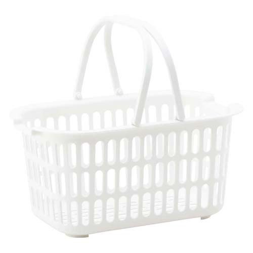 他サイト： ミニバスケット ホワイト(1個)[洗濯用バスケット(ランドリーバスケット)]の商品画像