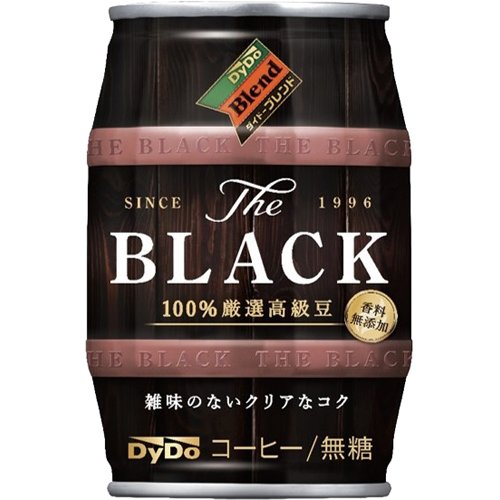 他サイト： ダイドーブレンド THE BLACK(185g*24本入)[缶コーヒー(無糖)]の商品画像