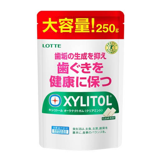 他サイト： キシリトール オーラテクトガム クリアミント 大容量パウチ(250g)[ガム]の商品画像