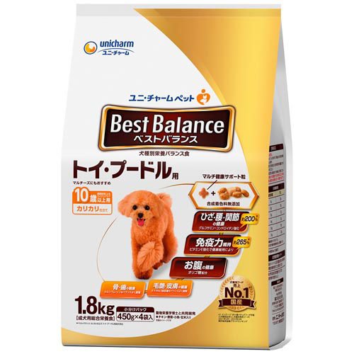 他サイト： ベストバランス カリカリ仕立て トイ・プードル用 10歳以上用 ドッグフード ドライ(1.8kg)[ドッグフード(ドライフード)の商品画像