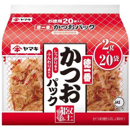 ヤマキ 徳一番かつおパック 2.5g 20袋入 ： 通販・価格比較