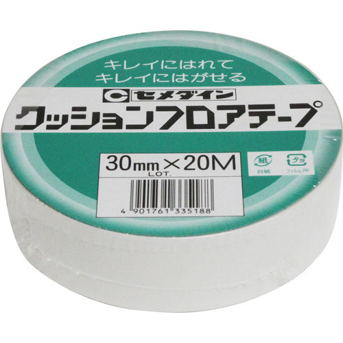 他サイト： セメダイン クッションフロアテープ業務用 TP-144 30mm*20m(1巻)[接着剤・補修用品]の商品画像