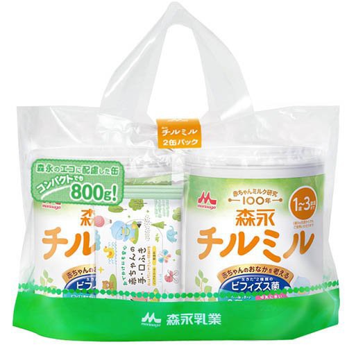 他サイト： 森永 チルミル 大缶パック(800g×2缶入)[フォローアップ用ミルク]の商品画像