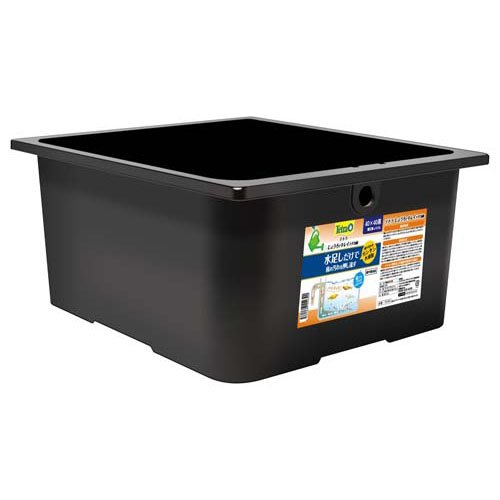 他サイト： テトラ じょうろでキレイメダカ鉢 40*40 黒(1個)[水槽]の商品画像