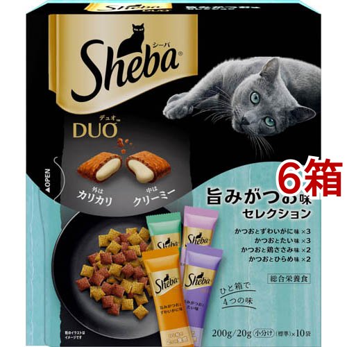 他サイト： シーバ デュオ 旨みがつお味セレクション(200g*6箱セット)[キャットフード(ドライフード)]の商品画像