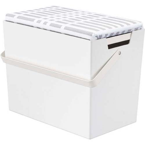 他サイト： アイロン掛けできる蓋付きアイロン収納ケース チェック グレー(1個)[アイロン台]の商品画像