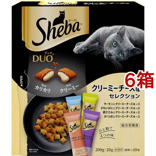 他サイト： シーバ デュオ クリーミーチーズ味セレクション 成猫用(200g*6箱セット)[キャットフード(ドライフード)]の商品画像