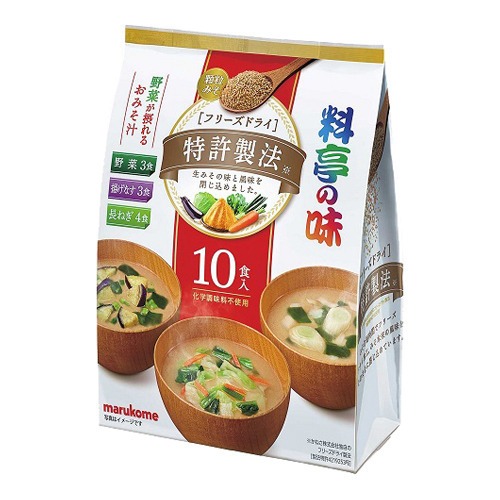 他サイト： 料亭の味 フリーズドライ 顆粒タイプ みそ汁 アソート(10食入)[インスタント味噌汁・吸物]の商品画像