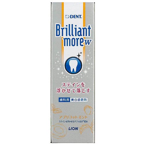 他サイト： ブリリアントモア W アプリコットミント(90g)[ホワイトニング歯磨き粉]の商品画像