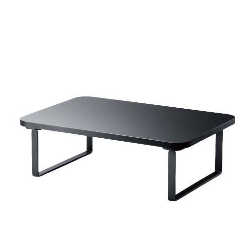 他サイト： エレコム モニタースタンド 高さ12cm 机上ラック パソコン台 パソコンラック ブラック(1台)[情報家電 その他]の商品画像