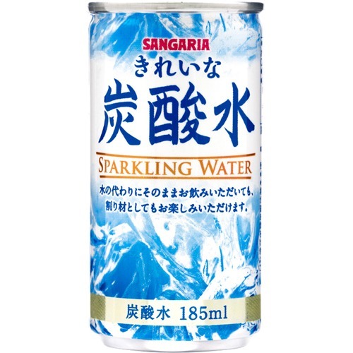 他サイト： サンガリア きれいな炭酸水(185ml*30本入)[国内ミネラルウォーター]の商品画像