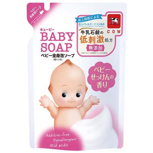 他サイト： キューピー 全身ベビーソープ 泡タイプ ベビーせっけんの香り 詰替用(350ml)[ボディソープ 詰め替え]の商品画像