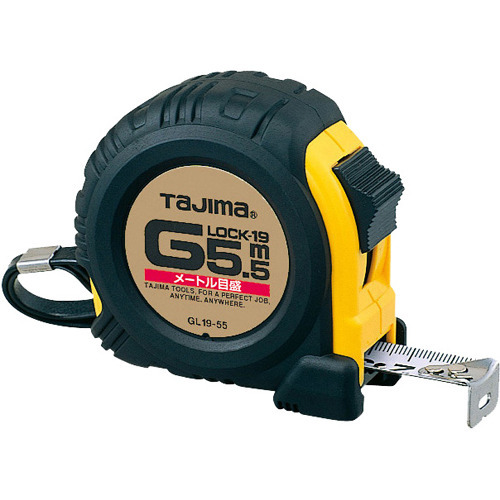 他サイト： タジマ Gロック-19 5.5m メートル目盛 GL19-55BL(1個)[工具]の商品画像