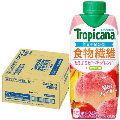 他サイト： トロピカーナ エッセンシャルズ 食物繊維( 330ml×12本入)[フルーツジュース]の商品画像